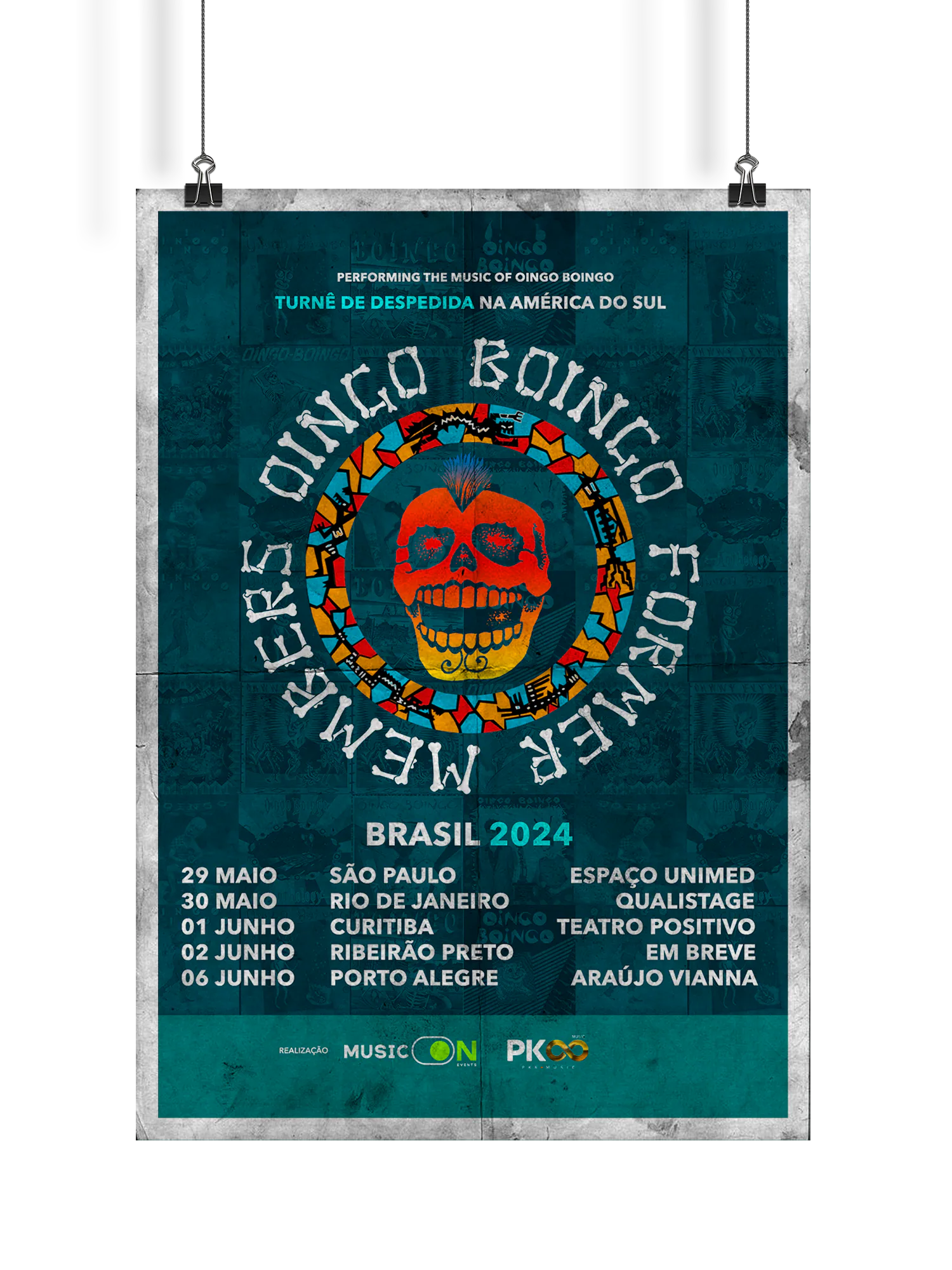 Pôster da turnê Oingo Boingo